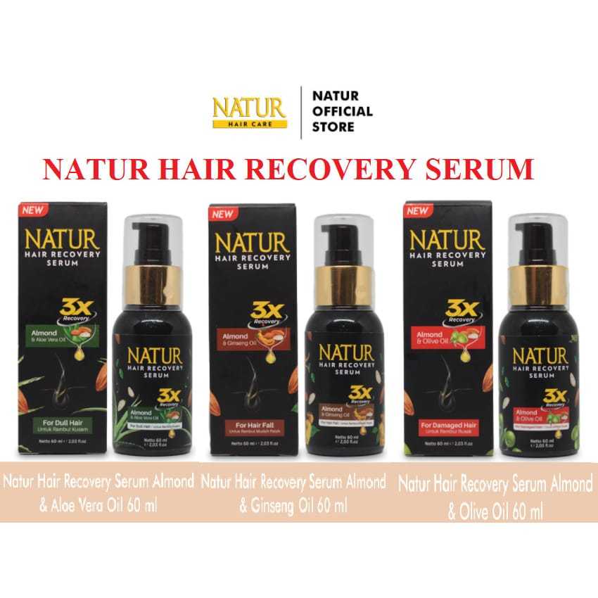 Natur Hair Recovery Serum 60ml-natur serum-natur hair serum