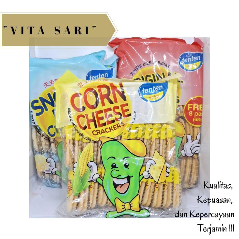 

TEN TEN RICE CRACKERS/SNOW RICE CRACKERS/ORIGINAL RICE CRACKERS/CORN CHEES CRACKERS