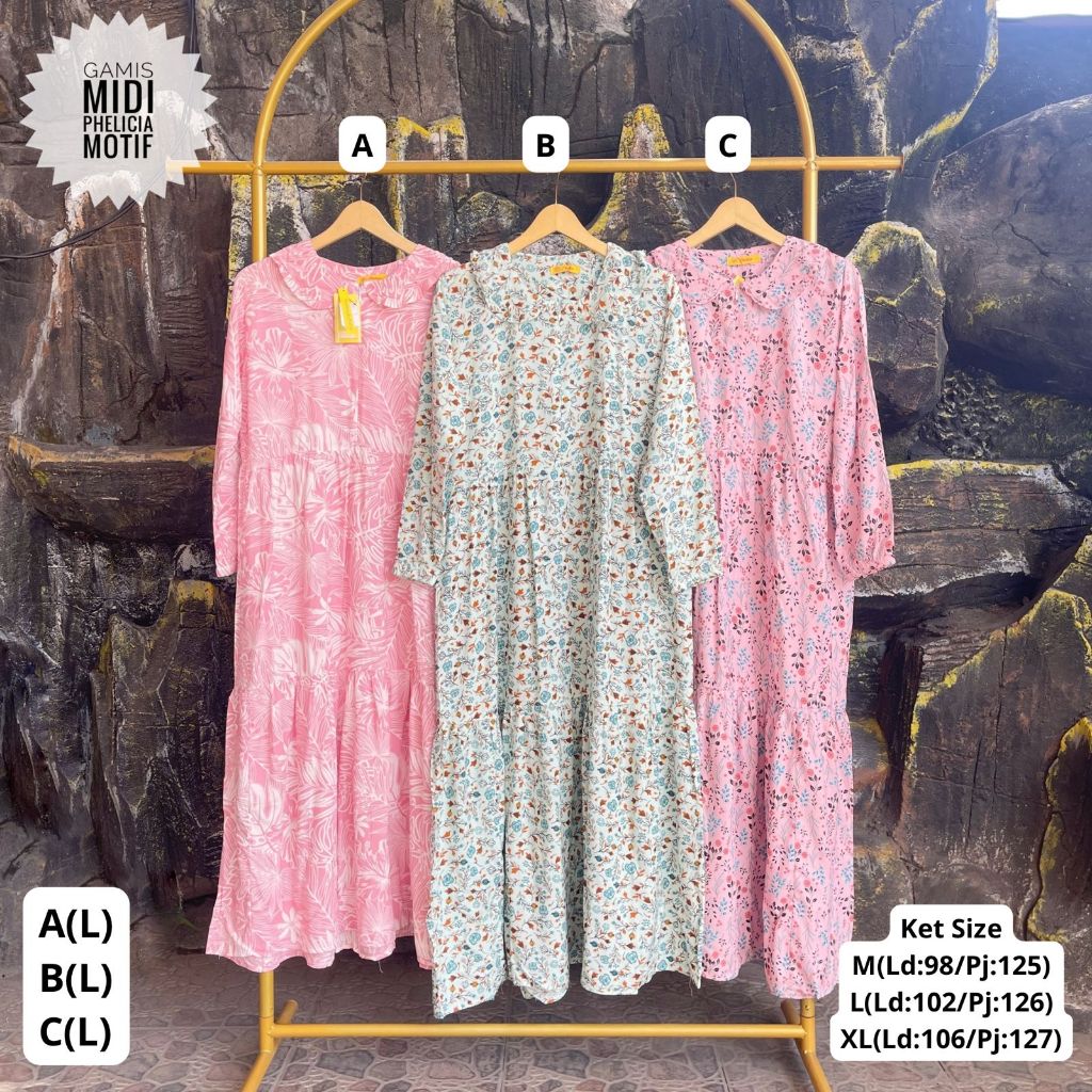 GAMIS KATUN BRANDED PHELICIA BRANDED MATAHARI