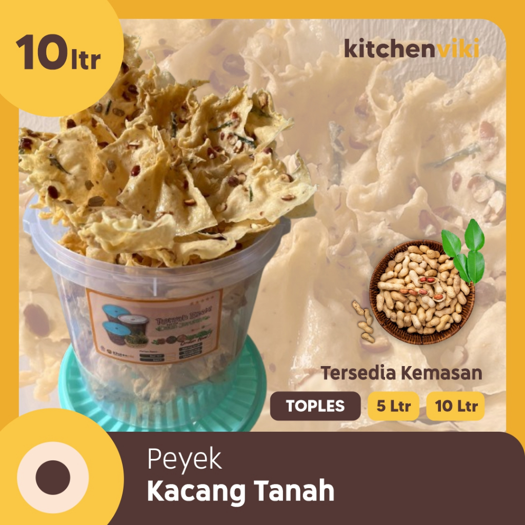 

Peyek Kacang Tanah Toples 5L 10L Kitchen Viki