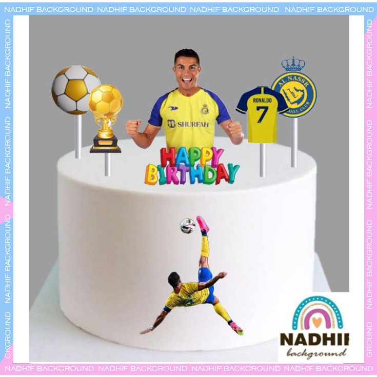 Toper Murah karakter SEPAK BOLA  Ulang Tahun Hiasan Kue Ulang Tahun Decorasi Cake