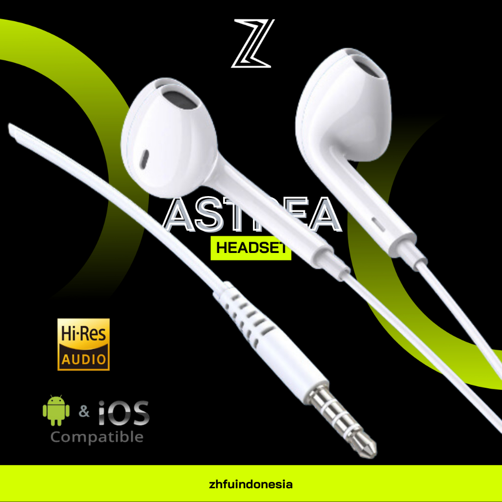 Zhfu Astrea4 Headset Earphone Handsfree Ultra Bass