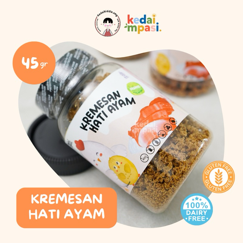 

KEDAIMPASI - Kremesan hati ayam untuk taburan makanan 12+