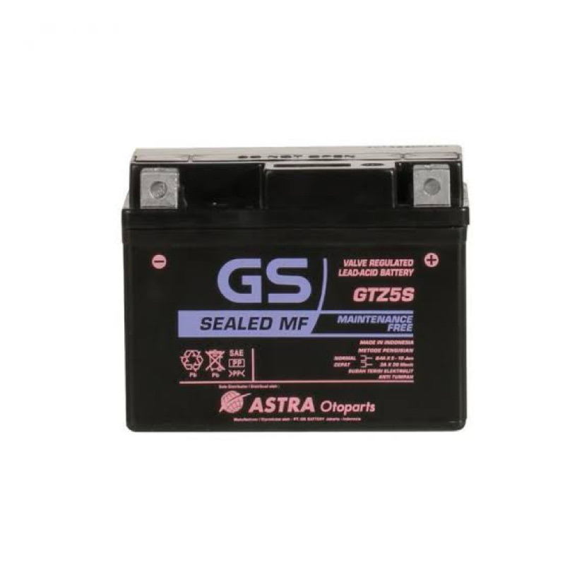 Battery Motor GS astra GTZ5S MF Aki Kering