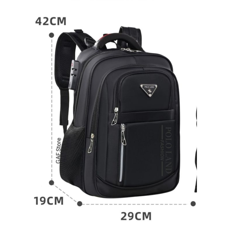 Tas Ransel POLO LAND & POLO STAR  impor 16 Inci Tas Leptop