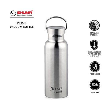Shuma Prime 350ml Botol Thermos Air Panas Dingin 1 Liter Stainless