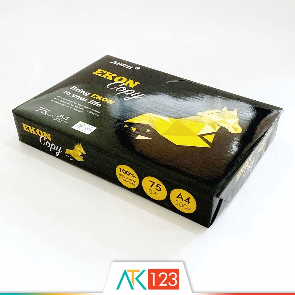 

KODE A23R Kertas HVS A4 75 gsm Ekon Copy