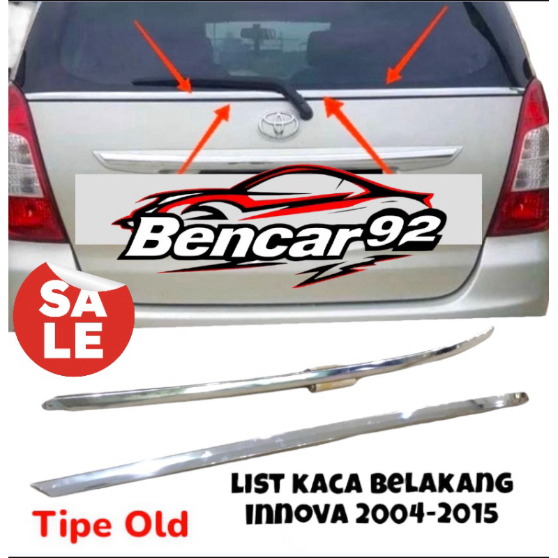 List Kaca Belakang Innova Lama 2004 2015