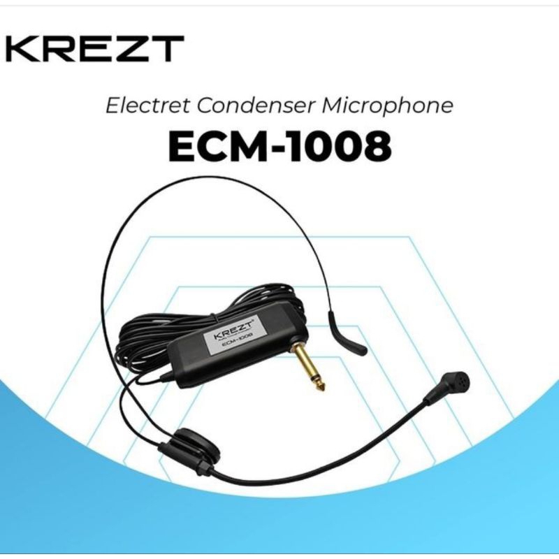 Mic KREZT ECM 1008 Mikropon Kabel Mikrofon Imam Electret Condensor Model Bando Original