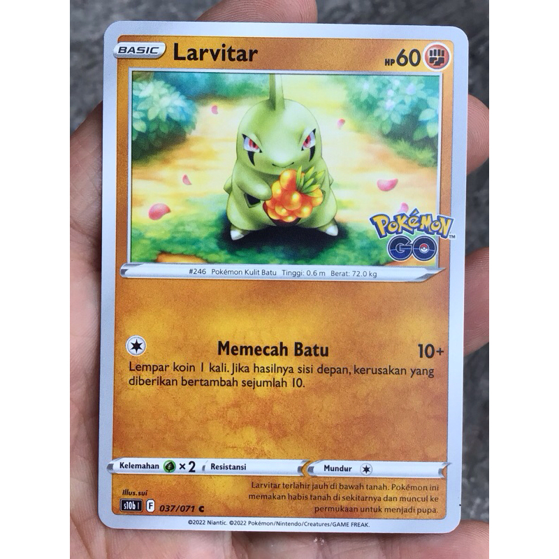 KARTU POKEMON GO LARVITAR