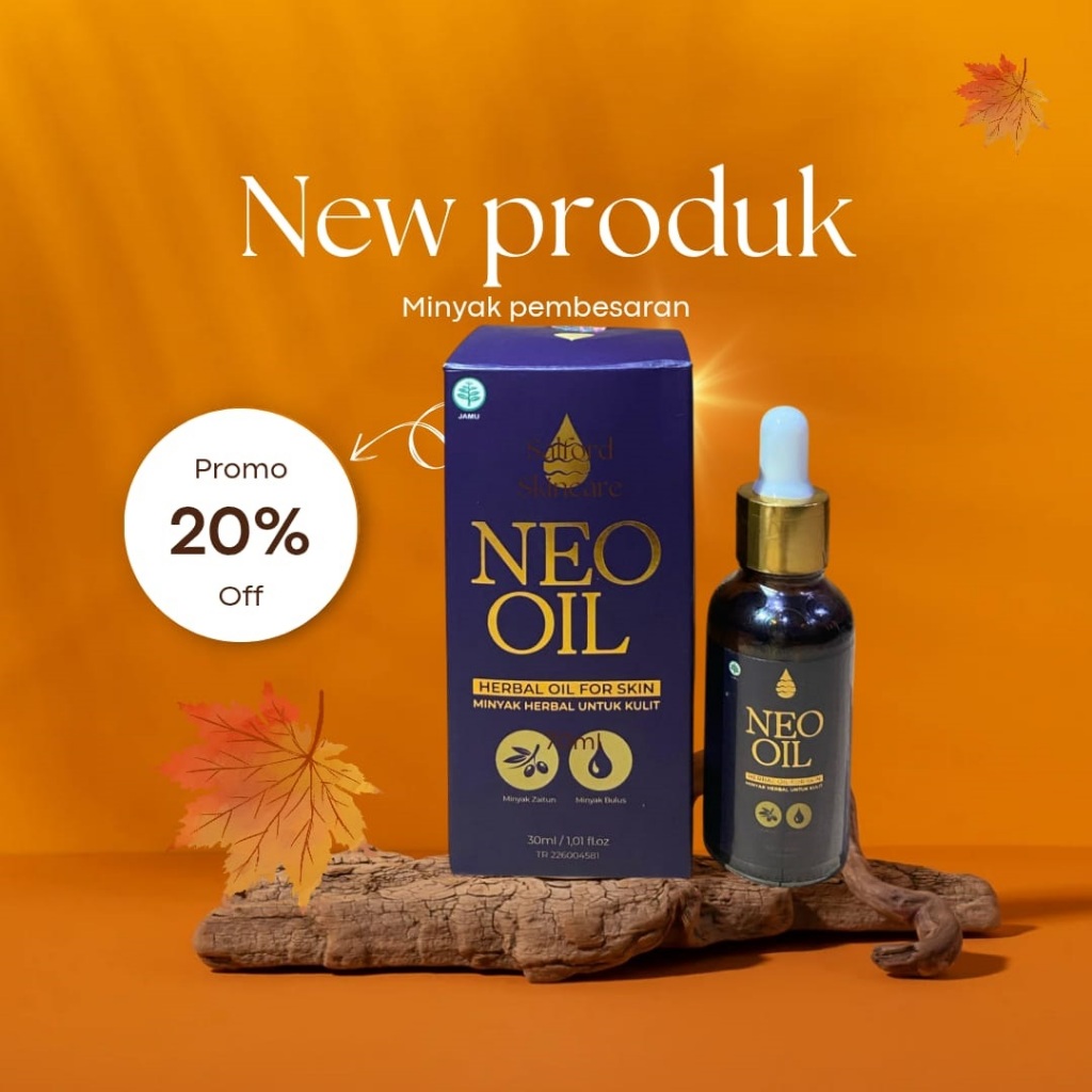 NEO OIL Pembesar Kelamin Cream 100% Original Pembesar Vital Laki Laki Obat Kuat Pria Tahan Lama Oles