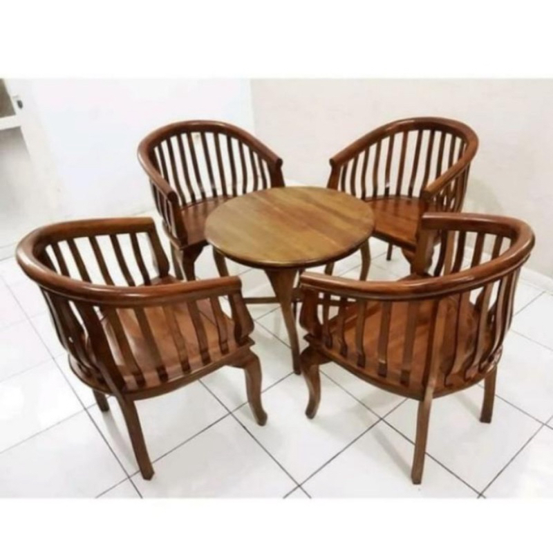 kursi teras betawi jepara set kursi teras kayu jati kursi teras jati jepara