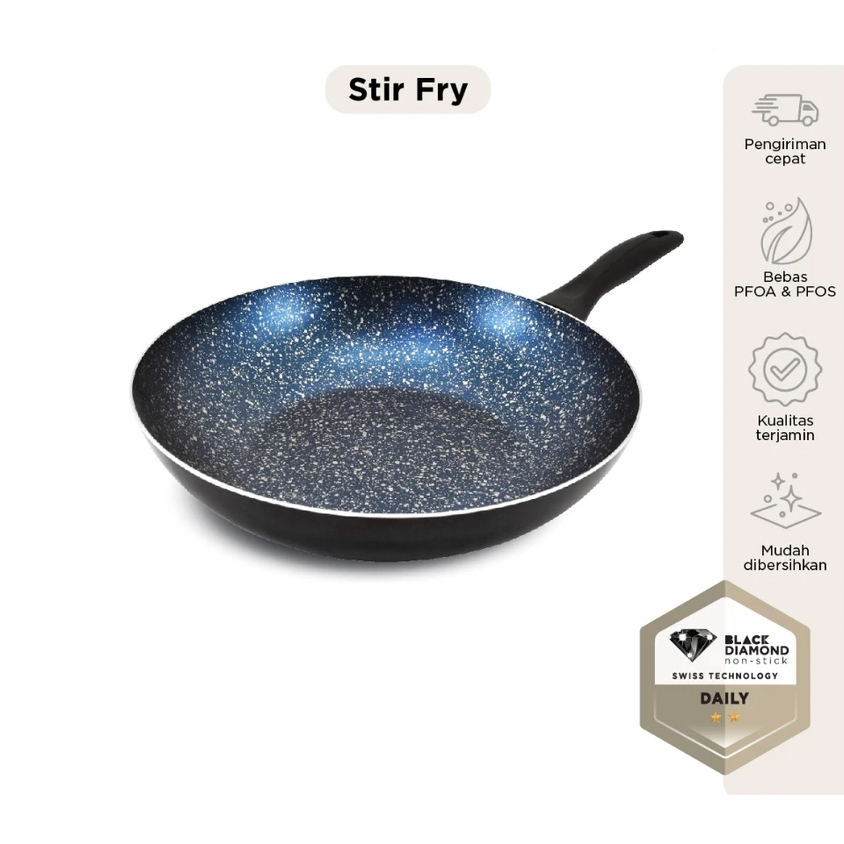 Maxim Galaxy Wajan Anti Lengket 28cm | Maxim Galaxy Teflon Frypan Wajan Penggorengan 28cm