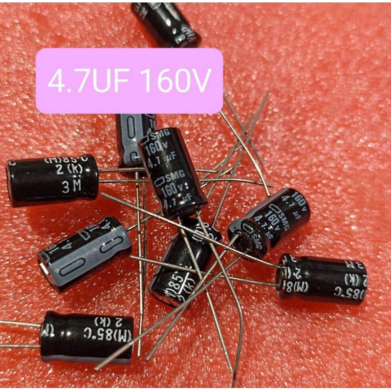 10BUAH ELCO 4.7UF 160V 4.7UF 160VOLT 4.7 UF 160 VOLT ELKO