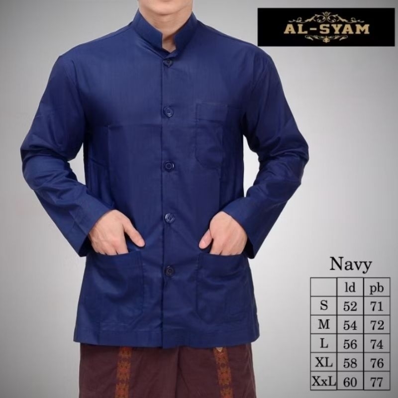 Koko Haibah Ammu Premium Baju Muslim Saku Depan Bahan Katun Madinah