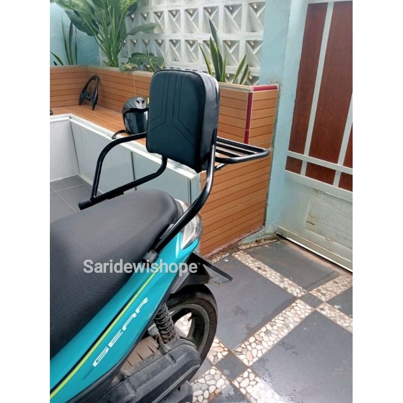behel sandaran jok belakang lipat motor mio gear mio s mio z mio m3 soul gt 125 lexi xeon xride