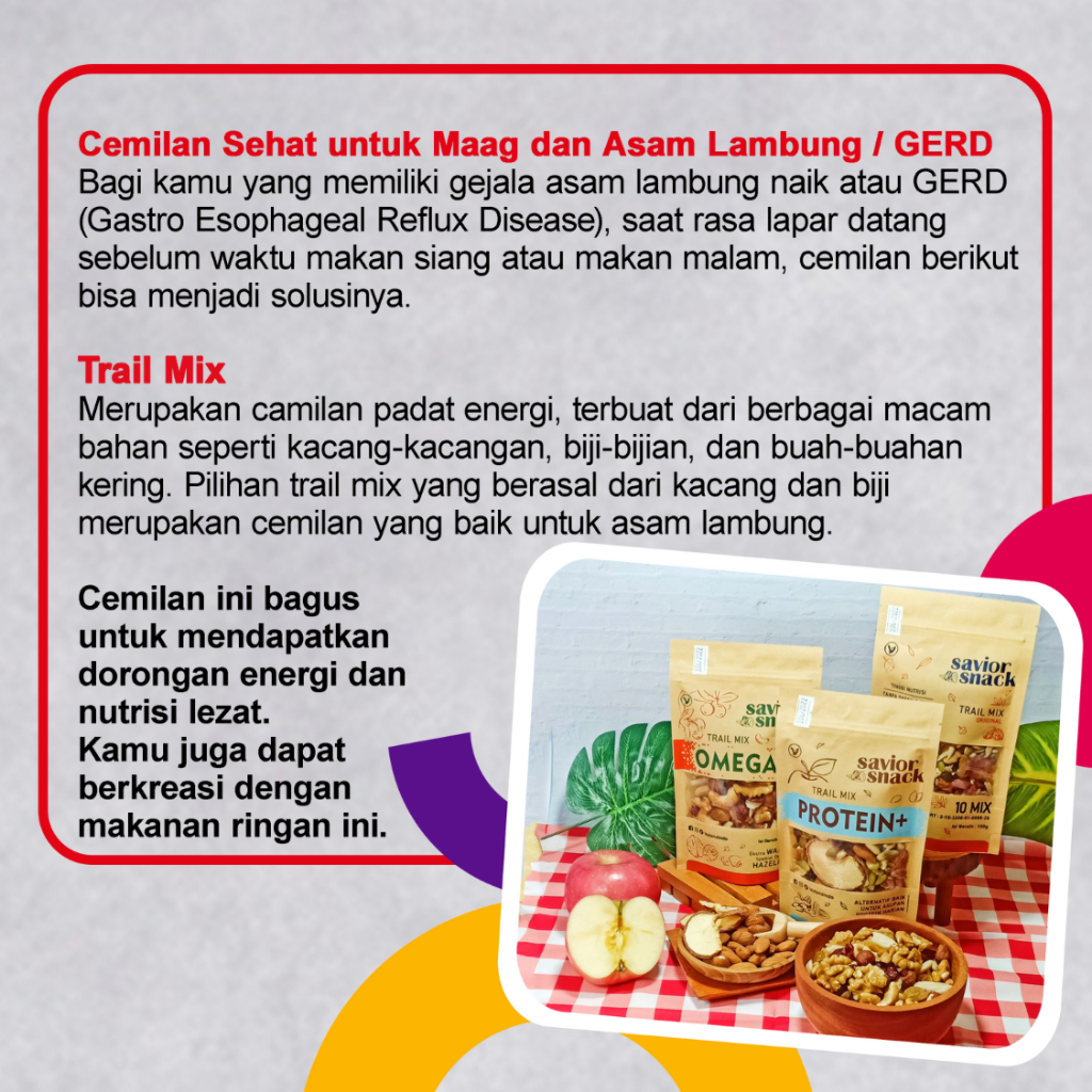 

Ay00! CEMILAN SEHAT OBAT ASAM LAMBUNG ALAMI - MAKANAN RINGAN UNTUK PENDERITA MAAG/GERD - SAVIOR