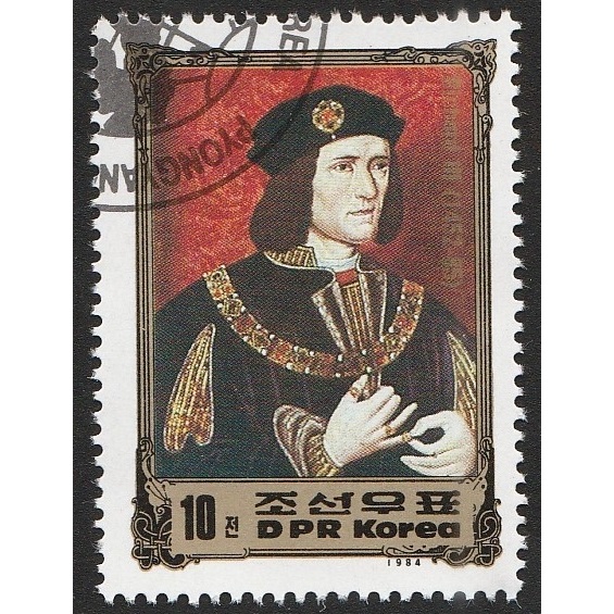 

A 11209 SATU BUAH PRANGKO KOREA NOMINAL 10 WON TEMA KING RICHARD III 1452-1483 DENGAN KONDISI SUDAH ADA CAP