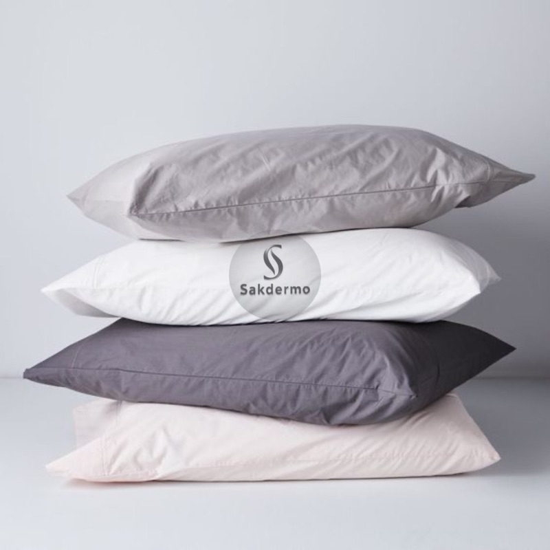 sarung bantal polos termurah / sarung bantal polos resleting / sarung bantal hotel