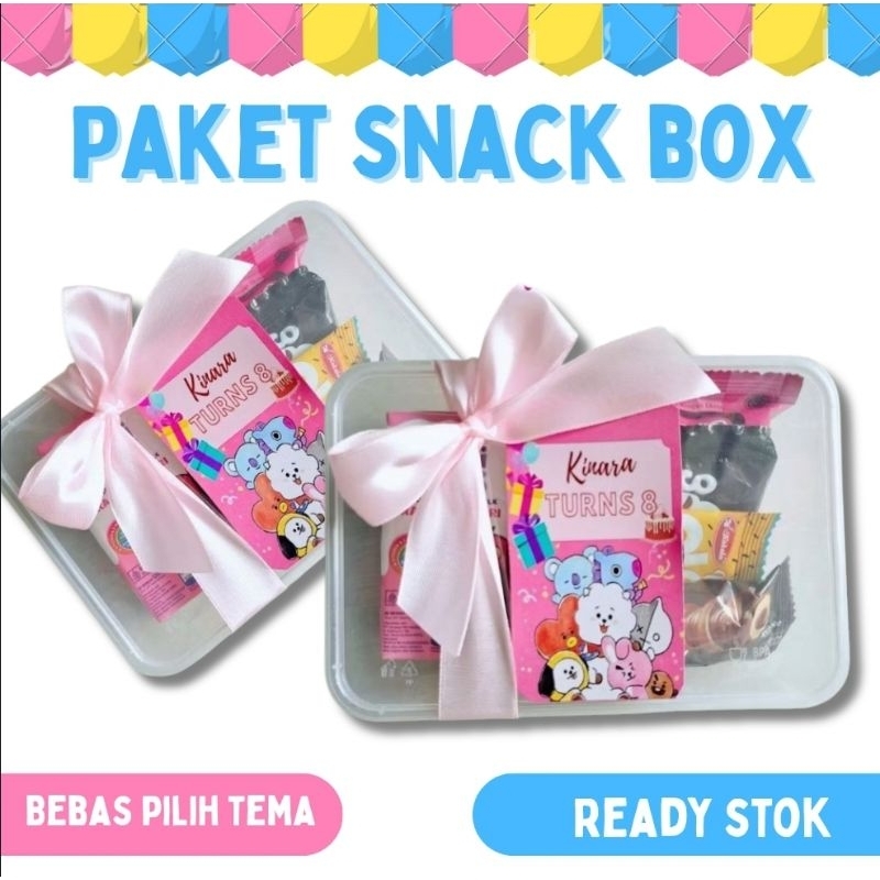 

Ready - Snack ulang tahun thinwall snack ultah mika snack ulang tahun box hampers ultah snack