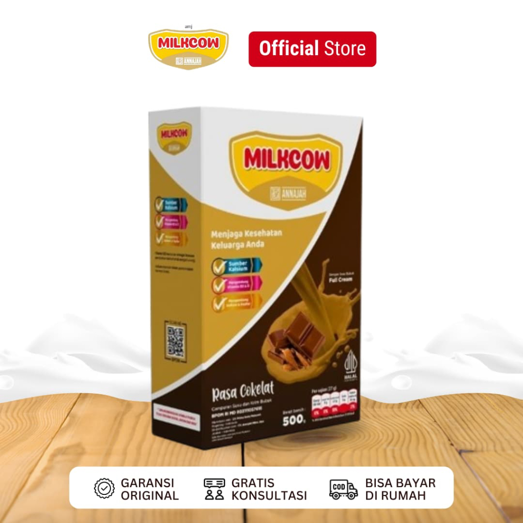 

Amj Milkcow Annajah - MILKCOWPLUS Peninggi Badan Dewasa Kaya Kalsium 500gram