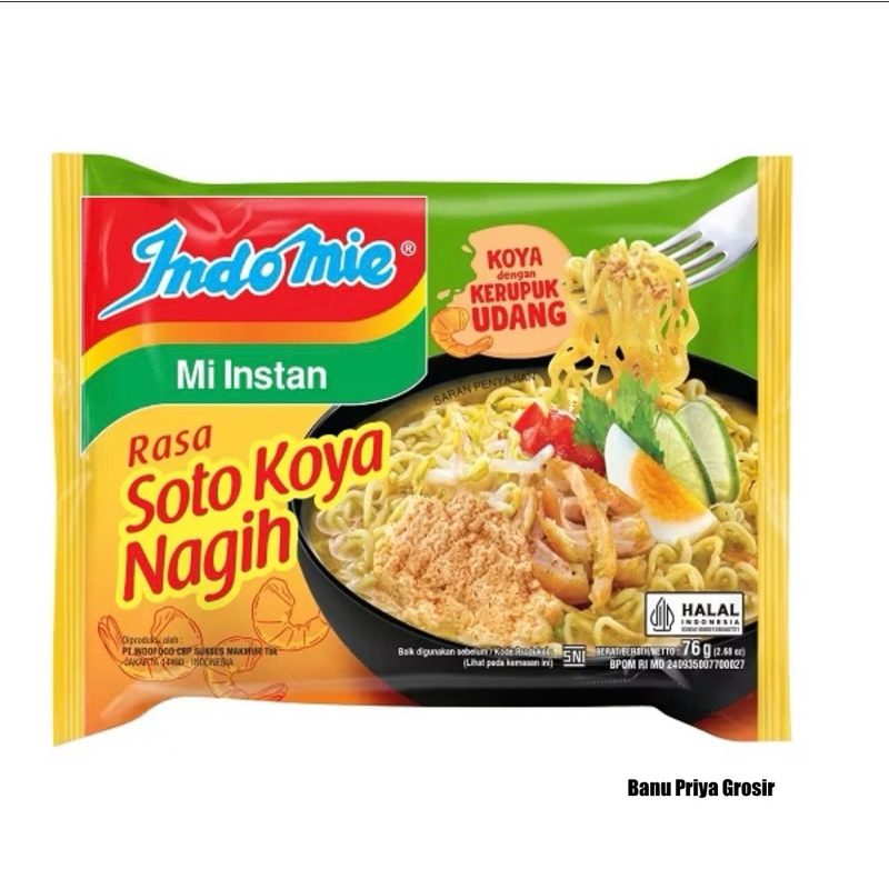 

Mie Instan Indomie Soto Koyo Nagih 76G