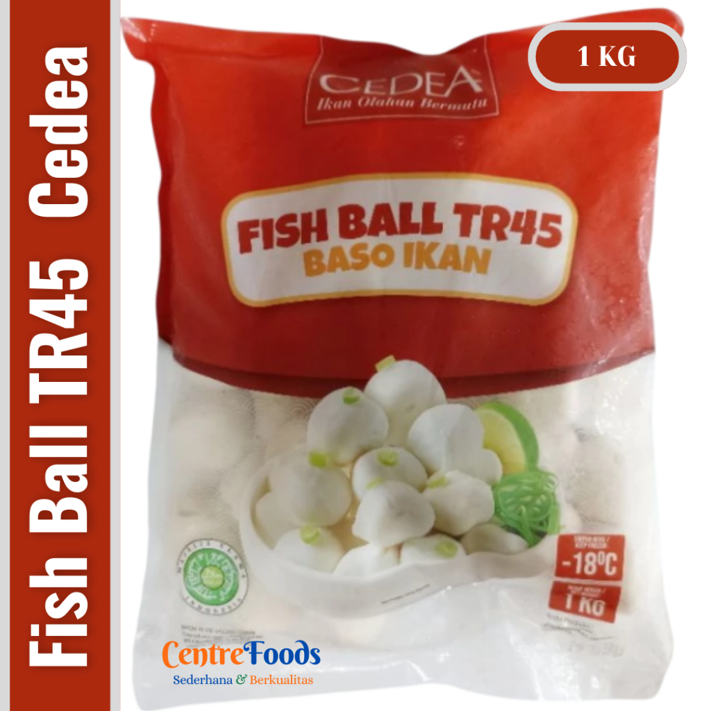 

Baso Ikan TR45 - Fish Ball TR45 CEDEA | 1 Kg [ Harga Per BKS ]