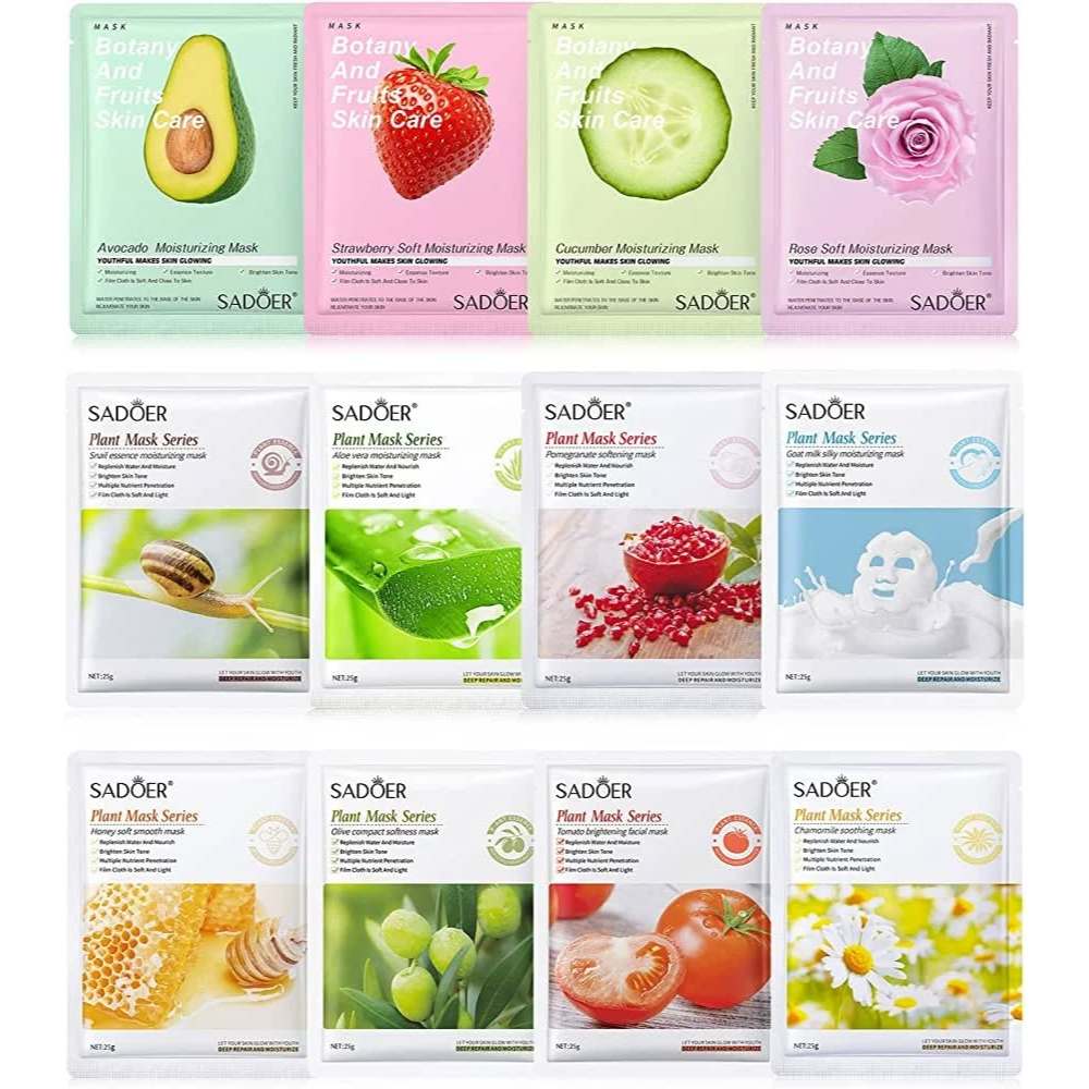 Paket Grosir Usaha Sheet Mask 80 pcs (masker serum wajah) mix varian