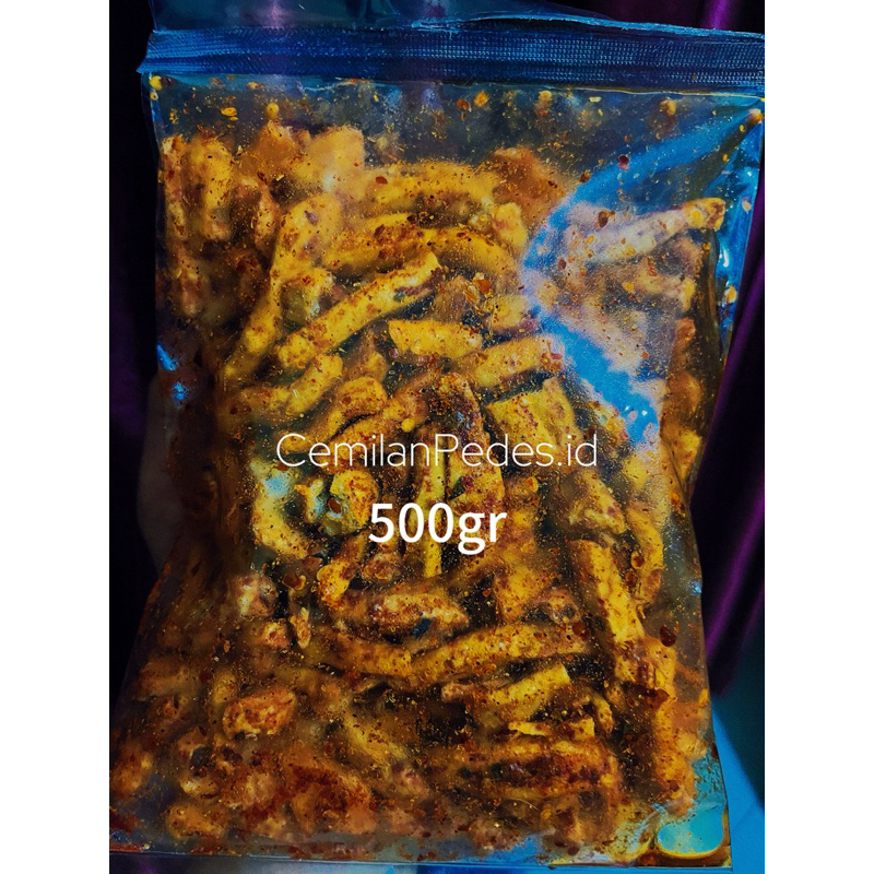 

cemilan pedes virall!!!seblak basreng kering pedas gurih daun jeruk/original gurih daun jeruk 500gr