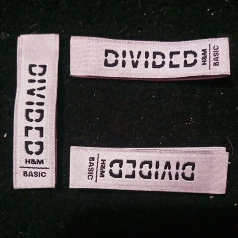 

label merek brand label (main size care misc) label tag divided h&m