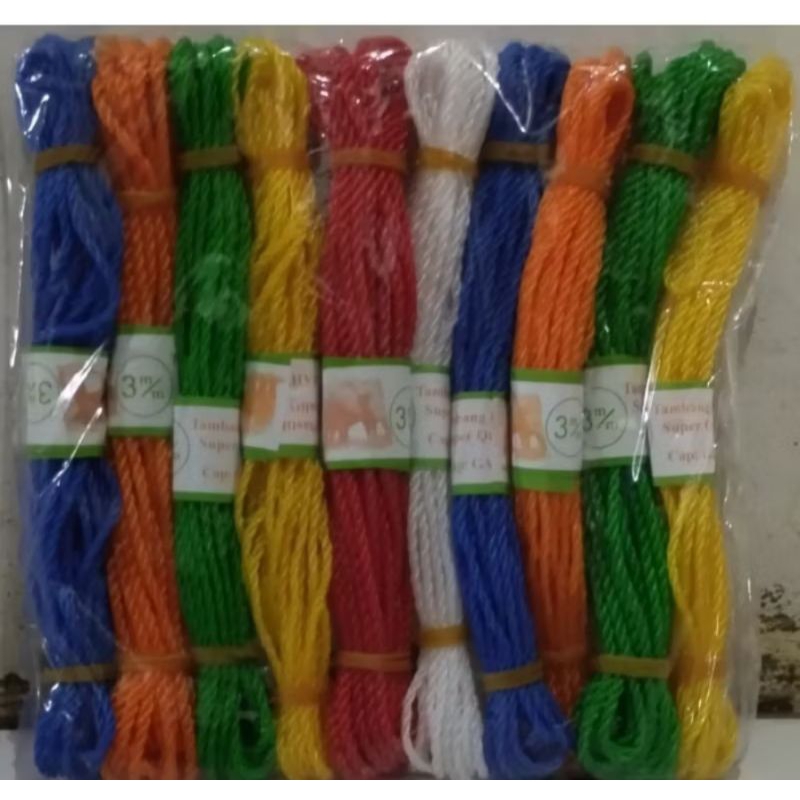 

TALI TAMBANG SUPER QUALITY ISI 10 PCS / 3 MM PANJANG 10 METER
