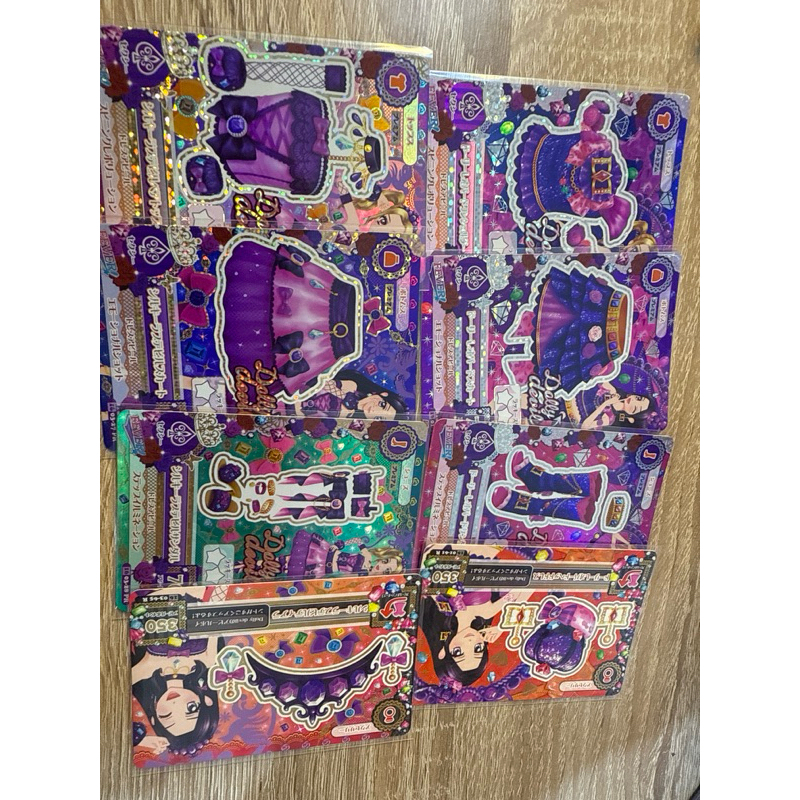 Aikatsu Nono & Lisa Dolly Devil premium coord Silky love & Dolly Leopard Coord