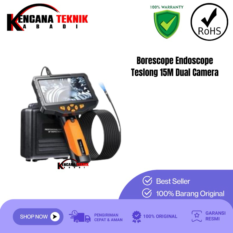 Borescope Endoscope Teslong 15M Dual Camera