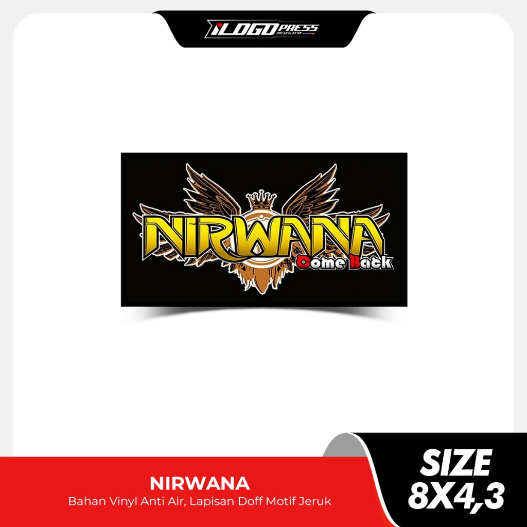 

Stiker NIRWANA Bahan Vinyl Premium Anti Air Doff Motif Jeruk