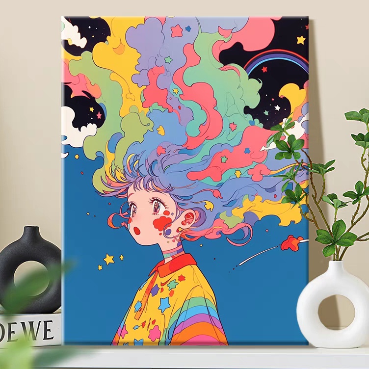 

Paint By Number 3x4cm Lukisan Kanvas dengan Bingkai DIY Digital Oil Painting KODE R6U3