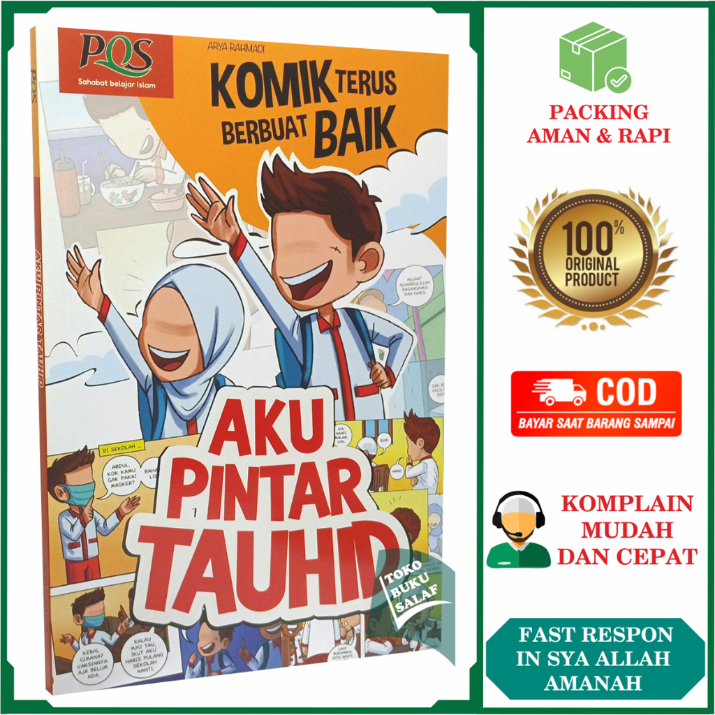 Aku Pintar Tauhid: Komik Anak Islami Terus Berbuat Baik - 20 Cerita Seru dari Penerbit PQS