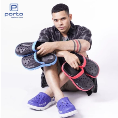 Sandal Porto | Kodok | Baim | Sepatu Sandal Karet Brand Porto