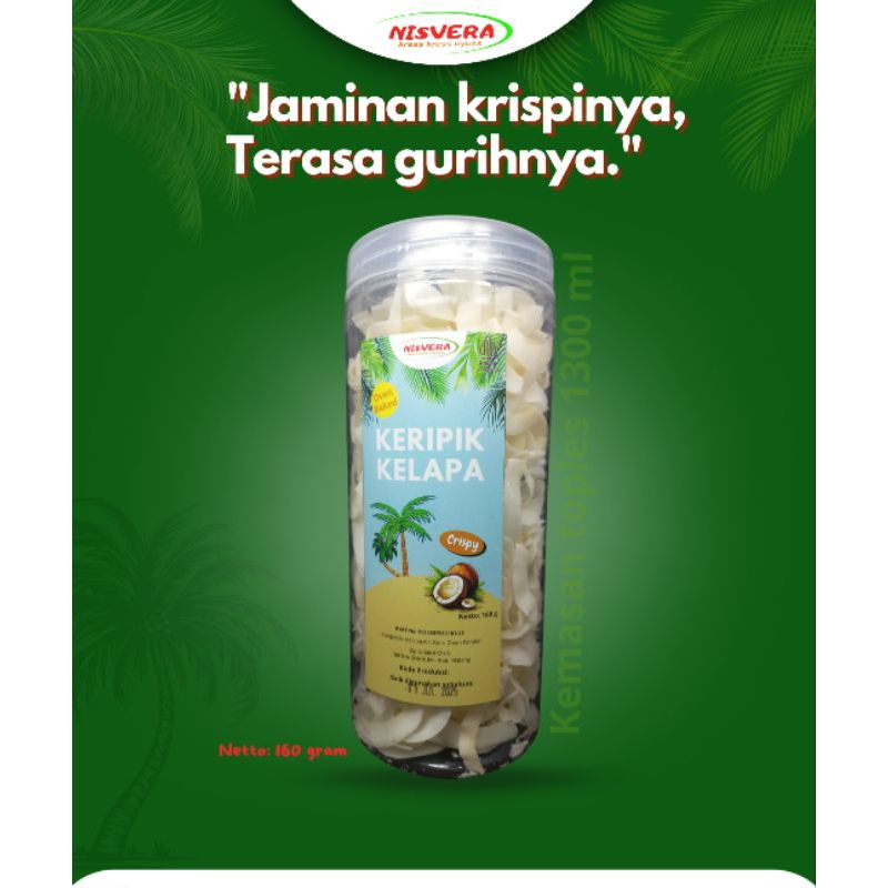 

keripik kelapa nisvera premium original 160 gram
