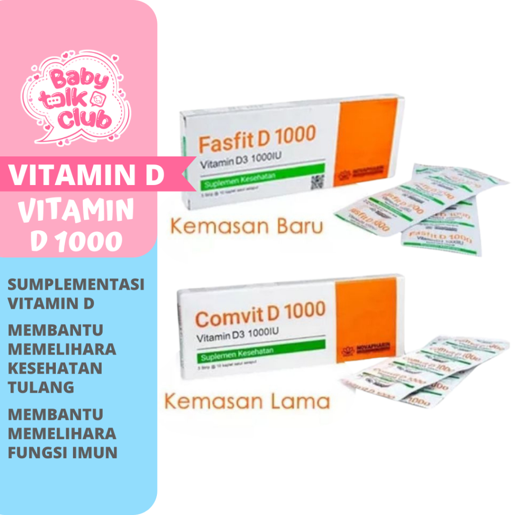 Comvit D3/Fasfit D3  - Vitamin D3 1000 IU Tablet
