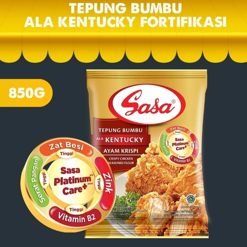 

Sasa Tepung Bumbu Ala Kentucky Ayam Krispy 850gr