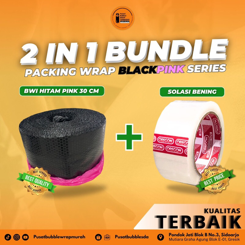 

Paket Bundling Bubblewrap Bening dan Hitam 3 kg , Fragile dan Solasi Bening dan Hitam 100yard