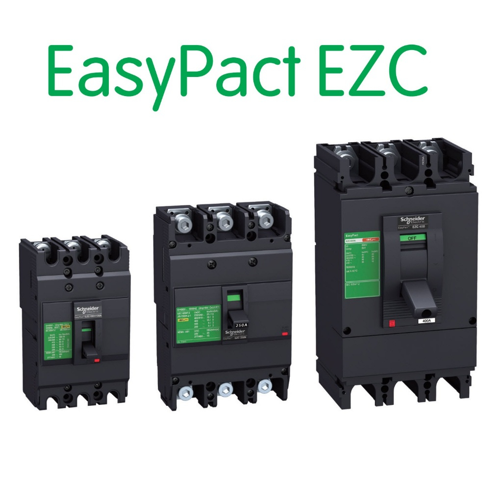 MCCB 3Phase 60Ampere 7.5kA Schneider EZC100B3060