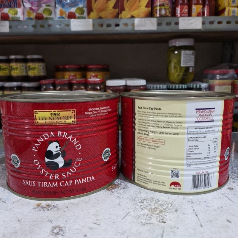 

RB LKK saus tiram KALENG cap panda / oyster sauce / LEE KUM KEE 2,2 kg / HAO JIU / HAOJIU / Saus