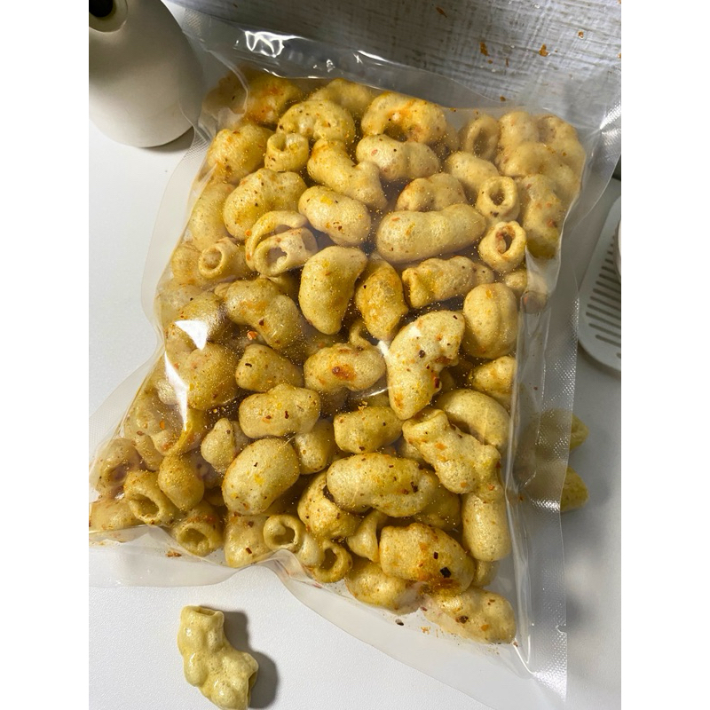 

Kerupuk Makaroni Mekar Rasa Jagung Bakar | Makaroni gurih | 150 gram