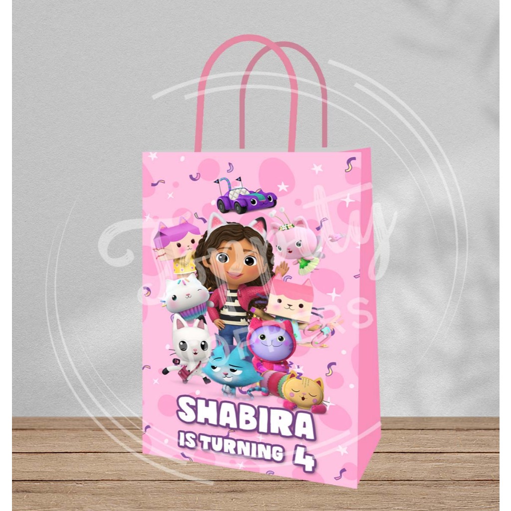 

Paperbag tas goodie bag Gabby Dollhouse