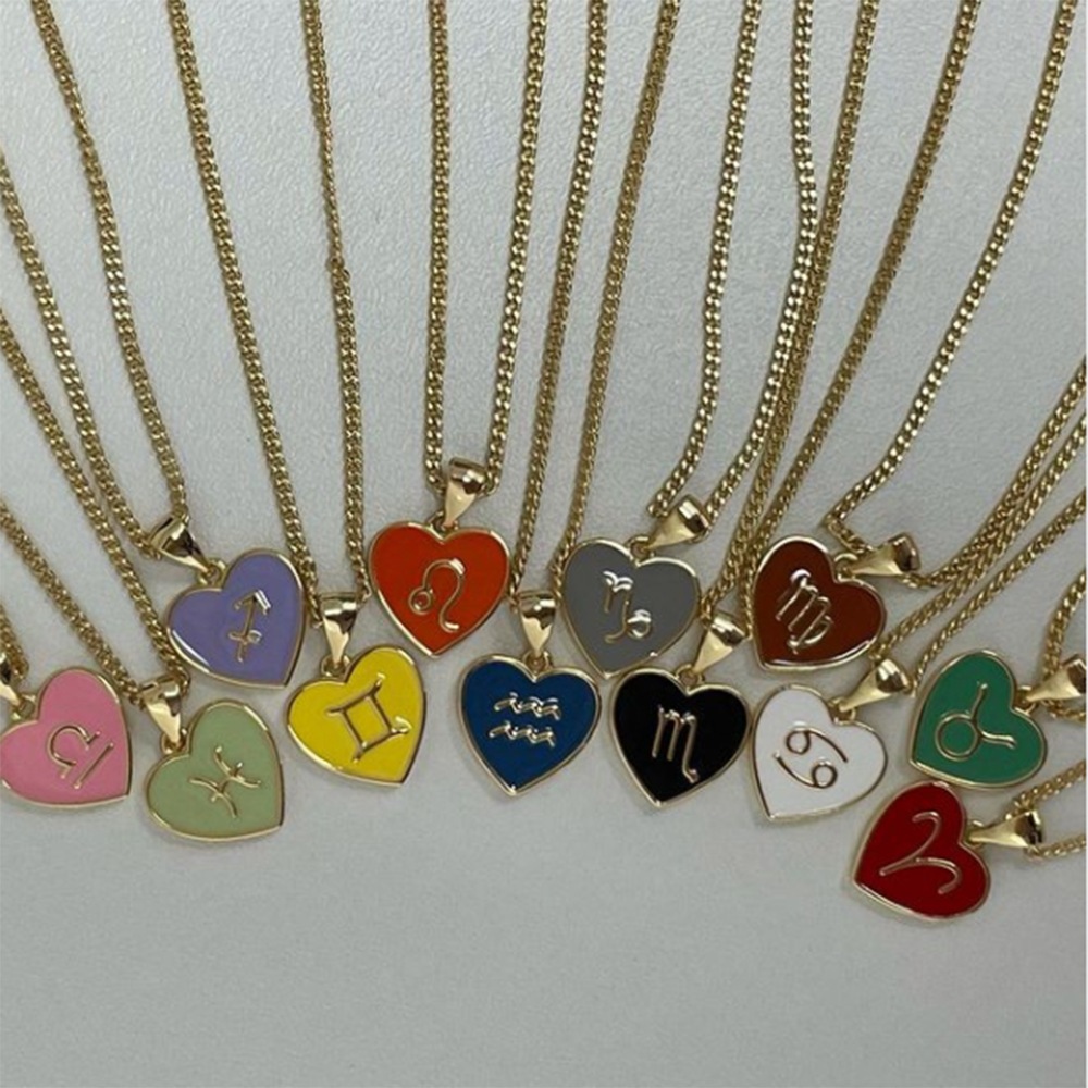 Kalung Liontin Rasi Bintang,Kalung Jantung, Kalung Rasi Bintang, Kalung Liontin, Kalung Wanita.