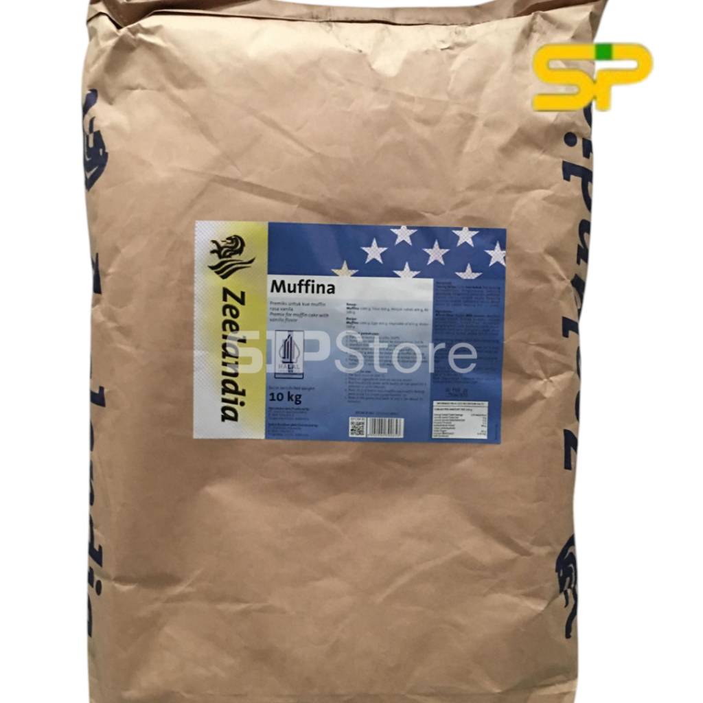 

Zeelandia Muffina Lezzat Cake Mix 10 kg / Tepung Premiks Instan Siap Pakai / Tepung Premiks Kue Muffin 10 kg