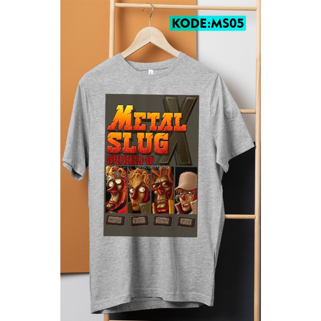 Kaos metal slug game jadul tshirt katun premium ms5