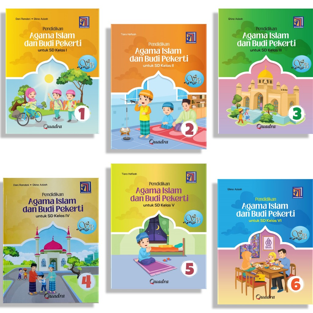 [Penerbit Quadra] Pendidikan Agama Islam kelas 1,2,3,4,5,6 REVISI Kurikulum merdeka
