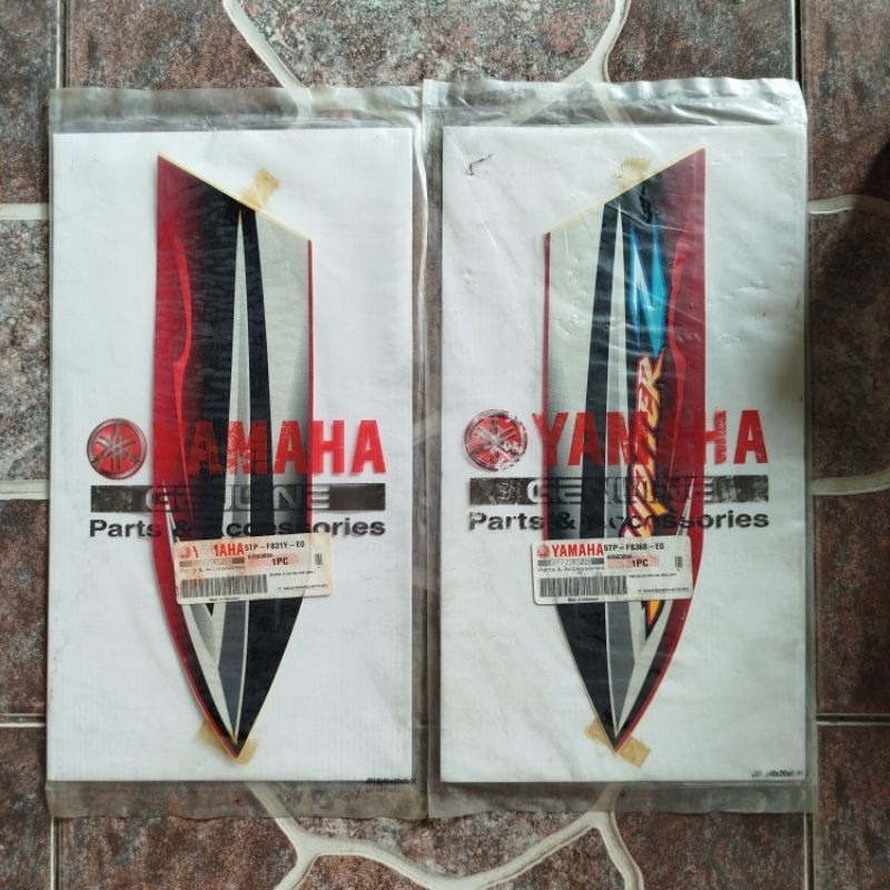 Stiker Striping Sayap Luar Jupiter Z Merah Putih 2005 Original YGP